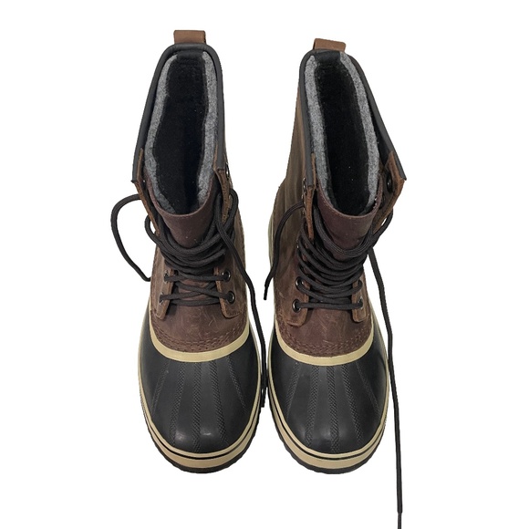 SOREL 1964 Winter snow boots waterproof leather rubber boots mens boots size 9.5 - Picture 5 of 7